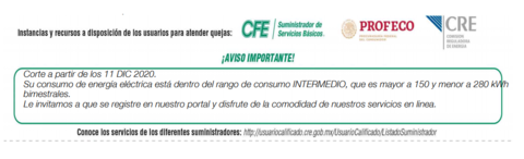 Avisos CFE Avisos CFE