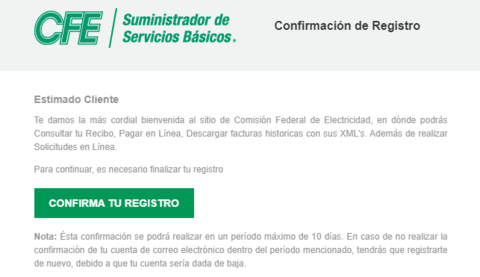 Registro CFE Registro CFE